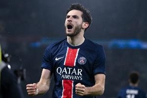 27球，巴黎圣日耳曼并列法国俱乐部欧冠单赛季进球数排行榜第二